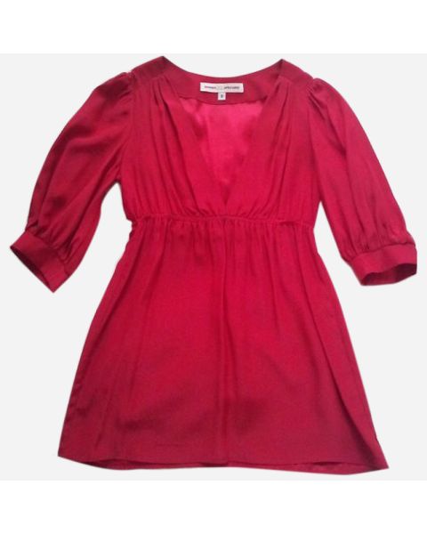 Red Silk Poet Blouse