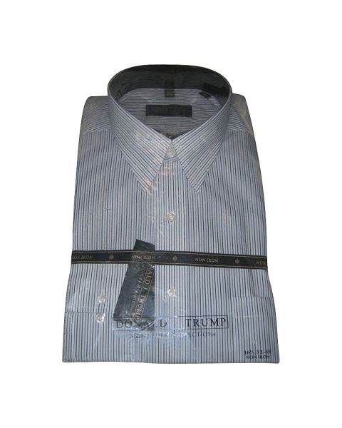 Blue & White Pin Stripe Silk Shirt