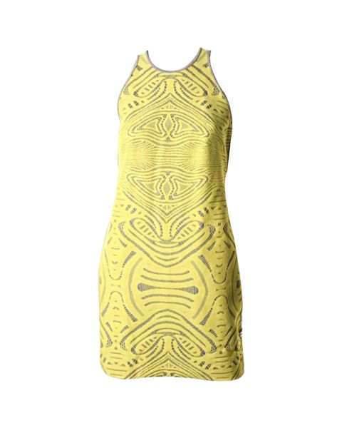 Yellow Sleeveless Casual Dress